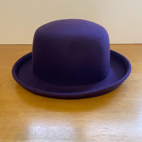 Purple Wool Bucket Hat